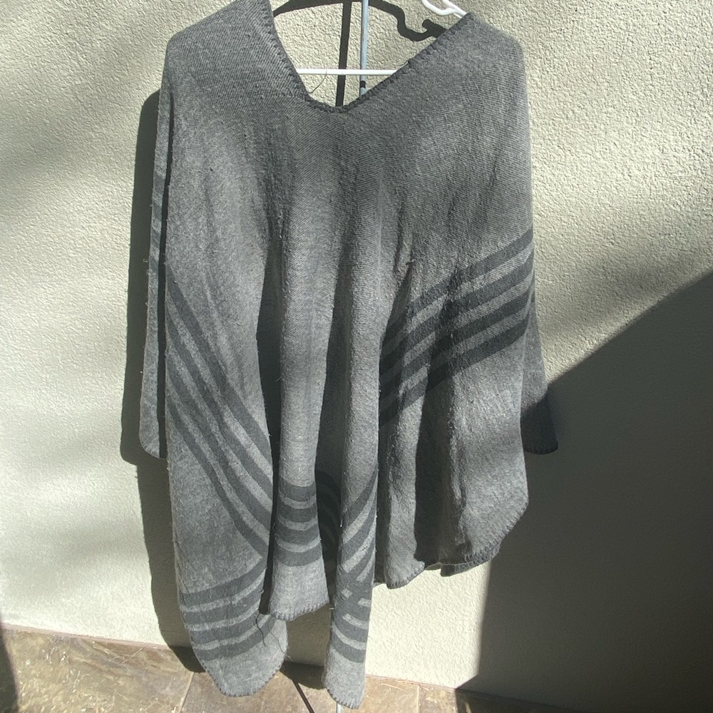 Grey, one size fits all, shawl